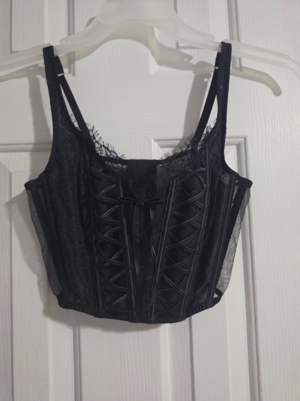 Victoria Secret Black Corset Top.